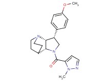 (3R*,3aR*,7aR*)-3-(4-methoxyphenyl)-1-[(1-methyl-1H-pyrazol-5-yl)carbonyl]octahydro-4,7-ethanopyrrolo[3,2-b]pyridine