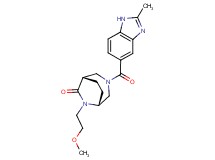 (1S*,5R*)-6-(2-methoxyethyl)-3-[(2-methyl-1H-benzimidazol-5-yl)carbonyl]-3,6-diazabicyclo[3.2.2]nonan-7-one