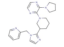 2-{3-[1-(pyridin-2-ylmethyl)-1H-imidazol-2-yl]piperidin-1-yl}-3-pyrrolidin-1-ylpyrazine