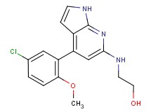 2-{[4-(5-chloro-2-methoxyphenyl)-1H-pyrrolo[2,3-b]pyridin-6-yl]amino}ethanol