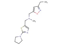 1-(3-ethylisoxazol-5-yl)-N-methyl-N-[(2-pyrrolidin-1-yl-1,3-thiazol-5-yl)methyl]methanamine