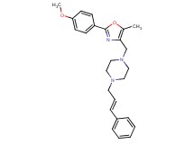 1-{[2-(4-methoxyphenyl)-5-methyl-1,3-oxazol-4-yl]methyl}-4-[(2E)-3-phenyl-2-propen-1-yl]piperazine