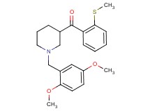 [1-(2,5-dimethoxybenzyl)-3-piperidinyl][2-(methylthio)phenyl]methanone