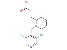 3-{1-[(3,5-dichloropyridin-4-yl)methyl]piperidin-2-yl}propanoic acid