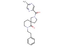 2-[(5-methyl-2-pyrazinyl)carbonyl]-7-(2-phenylethyl)-2,7-diazaspiro[4.5]decan-6-one