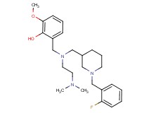 2-[([2-(dimethylamino)ethyl]{[1-(2-fluorobenzyl)-3-piperidinyl]methyl}amino)methyl]-6-methoxyphenol