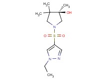 (3R)-1-[(1-ethyl-1H-pyrazol-4-yl)sulfonyl]-3,4,4-trimethyl-3-pyrrolidinol
