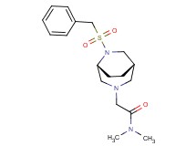 2-[(1S*,5R*)-6-(benzylsulfonyl)-3,6-diazabicyclo[3.2.2]non-3-yl]-N,N-dimethylacetamide