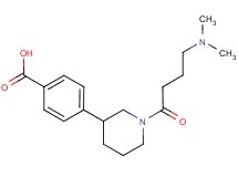 4-{1-[4-(dimethylamino)butanoyl]piperidin-3-yl}benzoic acid