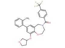7-(2-methylphenyl)-9-(tetrahydro-3-furanyloxy)-4-[4-(trifluoromethyl)benzoyl]-2,3,4,5-tetrahydro-1,4-benzoxazepine