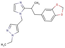 4-({2-[2-(1,3-benzodioxol-5-yl)-1-methylethyl]-1H-imidazol-1-yl}methyl)-1-ethyl-1H-pyrazole