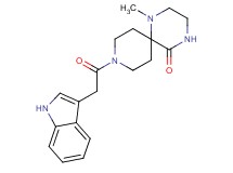 9-(1H-indol-3-ylacetyl)-1-methyl-1,4,9-triazaspiro[5.5]undecan-5-one