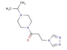 1-isopropyl-4-[3-(4H-1,2,4-triazol-4-yl)propanoyl]piperazine