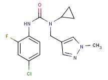 N'-(4-chloro-2-fluorophenyl)-N-cyclopropyl-N-[(1-methyl-1H-pyrazol-4-yl)methyl]urea