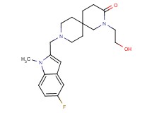 9-[(5-fluoro-1-methyl-1H-indol-2-yl)methyl]-2-(2-hydroxyethyl)-2,9-diazaspiro[5.5]undecan-3-one