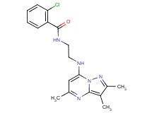 2-chloro-N-{2-[(2,3,5-trimethylpyrazolo[1,5-a]pyrimidin-7-yl)amino]ethyl}benzamide