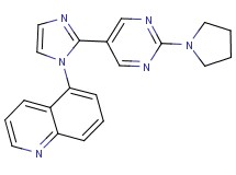 5-[2-(2-pyrrolidin-1-ylpyrimidin-5-yl)-1H-imidazol-1-yl]quinoline