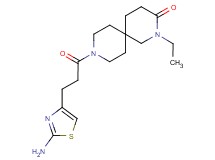 9-[3-(2-amino-1,3-thiazol-4-yl)propanoyl]-2-ethyl-2,9-diazaspiro[5.5]undecan-3-one