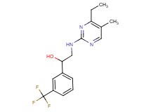 2-[(4-ethyl-5-methylpyrimidin-2-yl)amino]-1-[3-(trifluoromethyl)phenyl]ethanol