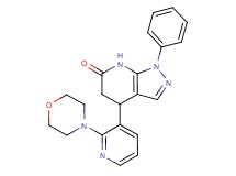 4-(2-morpholin-4-ylpyridin-3-yl)-1-phenyl-1,4,5,7-tetrahydro-6H-pyrazolo[3,4-b]pyridin-6-one