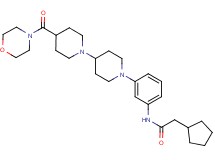 2-cyclopentyl-N-{3-[4-(4-morpholinylcarbonyl)-1,4'-bipiperidin-1'-yl]phenyl}acetamide