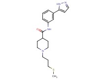 1-[3-(methylthio)propyl]-N-[3-(1H-pyrazol-5-yl)phenyl]-4-piperidinecarboxamide