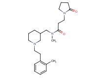 N-methyl-N-({1-[2-(2-methylphenyl)ethyl]-3-piperidinyl}methyl)-3-(2-oxo-1-pyrrolidinyl)propanamide
