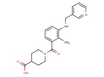 1-{2-methyl-3-[(pyridin-3-ylmethyl)amino]benzoyl}piperidine-4-carboxylic acid
