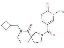 7-(cyclobutylmethyl)-2-[(1-methyl-6-oxo-1,6-dihydropyridin-3-yl)carbonyl]-2,7-diazaspiro[4.5]decan-6-one