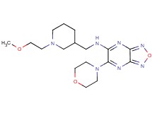 N-{[1-(2-methoxyethyl)-3-piperidinyl]methyl}-6-(4-morpholinyl)[1,2,5]oxadiazolo[3,4-b]pyrazin-5-amine