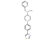 N-methyl-N-(pyridin-2-ylmethyl)-1-[4-(1,3-thiazol-4-yl)phenyl]piperidin-4-amine