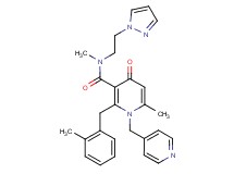 N,6-dimethyl-2-(2-methylbenzyl)-4-oxo-N-[2-(1H-pyrazol-1-yl)ethyl]-1-(4-pyridinylmethyl)-1,4-dihydro-3-pyridinecarboxamide