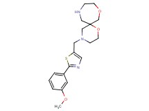 4-{[2-(3-methoxyphenyl)-1,3-thiazol-5-yl]methyl}-1,8-dioxa-4,11-diazaspiro[5.6]dodecane