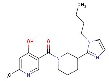 5-{[3-(1-butyl-1H-imidazol-2-yl)-1-piperidinyl]carbonyl}-2-methyl-4-pyridinol