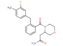 2-{4-[2-(3-fluoro-4-methylbenzyl)benzoyl]-3-morpholinyl}acetamide
