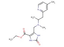 ethyl 5-({methyl[1-methyl-2-(4-methylpyridin-2-yl)ethyl]amino}methyl)-2-oxo-2,3-dihydro-1H-imidazole-4-carboxylate