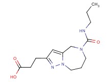 3-{5-[(propylamino)carbonyl]-5,6,7,8-tetrahydro-4H-pyrazolo[1,5-a][1,4]diazepin-2-yl}propanoic acid