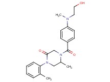 4-{4-[(2-hydroxyethyl)(methyl)amino]benzoyl}-5-methyl-1-(2-methylphenyl)-2-piperazinone