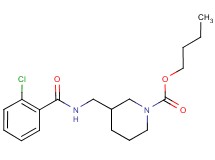 butyl 3-{[(2-chlorobenzoyl)amino]methyl}piperidine-1-carboxylate