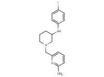 N-(4-fluorophenyl)-1-[(6-methyl-2-pyridinyl)methyl]-3-piperidinamine