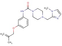 4-[(1-methyl-1H-imidazol-2-yl)methyl]-N-{3-[(2-methylprop-2-en-1-yl)oxy]phenyl}piperazine-1-carboxamide