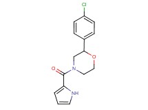 2-(4-chlorophenyl)-4-(1H-pyrrol-2-ylcarbonyl)morpholine
