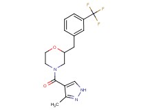4-[(3-methyl-1H-pyrazol-4-yl)carbonyl]-2-[3-(trifluoromethyl)benzyl]morpholine