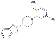 4-[4-(1,3-benzoxazol-2-yl)piperazin-1-yl]-5-ethylpyrimidin-2-amine