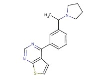4-[3-(1-pyrrolidin-1-ylethyl)phenyl]thieno[2,3-d]pyrimidine