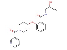 N-(2-hydroxypropyl)-2-{[1-(pyridin-3-ylcarbonyl)piperidin-4-yl]oxy}benzamide