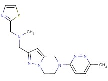 N-methyl-1-[5-(6-methyl-3-pyridazinyl)-4,5,6,7-tetrahydropyrazolo[1,5-a]pyrazin-2-yl]-N-(1,3-thiazol-2-ylmethyl)methanamine