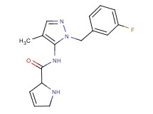 N-[1-(3-fluorobenzyl)-4-methyl-1H-pyrazol-5-yl]-2,5-dihydro-1H-pyrrole-2-carboxamide hydrochloride