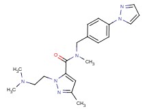 1-[2-(dimethylamino)ethyl]-N,3-dimethyl-N-[4-(1H-pyrazol-1-yl)benzyl]-1H-pyrazole-5-carboxamide