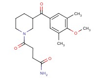 4-[3-(4-methoxy-3,5-dimethylbenzoyl)-1-piperidinyl]-4-oxobutanamide